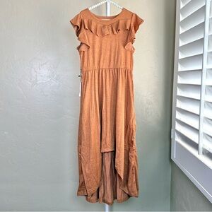 Mia Joy Joyfolie Nyla Dress Girls Size 8 in Heather Camel (Rust, Cinnamon Brown)